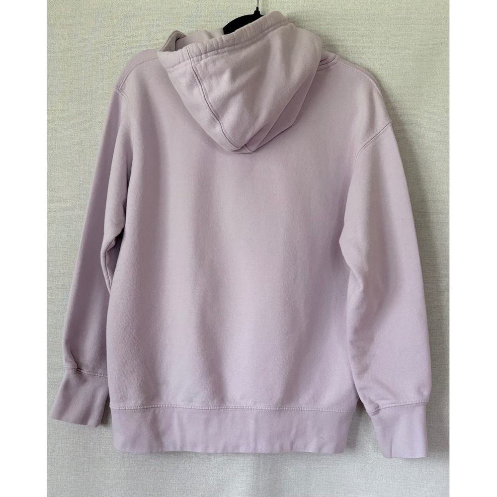 Ivory Ella Women Organic Cotton Comfy Hoodie Lavender Embroidery Elephant Logo S - Picture 3 of 9